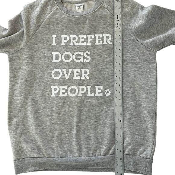 Women's Grey Sweatshirt Sz. Small Dog Lover Casual Pets Quotes Graphic - Picture 8 of 8